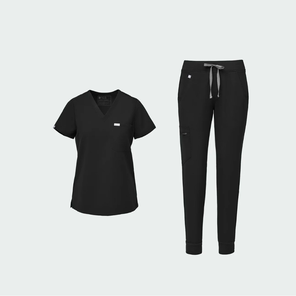 Figs scrub set size XS. BLACK.